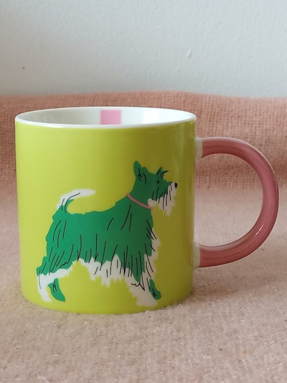 Joules Green Dog Mug--Time for a Chin Wag
